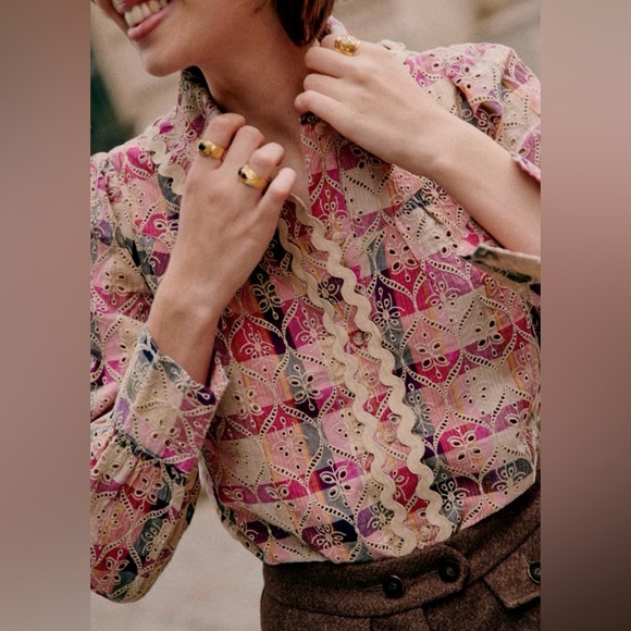 Sezane Pampa shirt size 38/6 - Picture 2 of 7